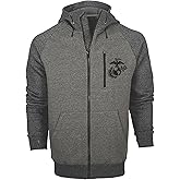 Malham USA Officially Licensed USMC Full-Zip Two-Tone Hoodie