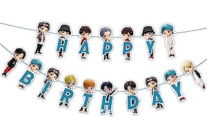 Seyal® Tiny Tan (BTS) Happy Birthday Banner