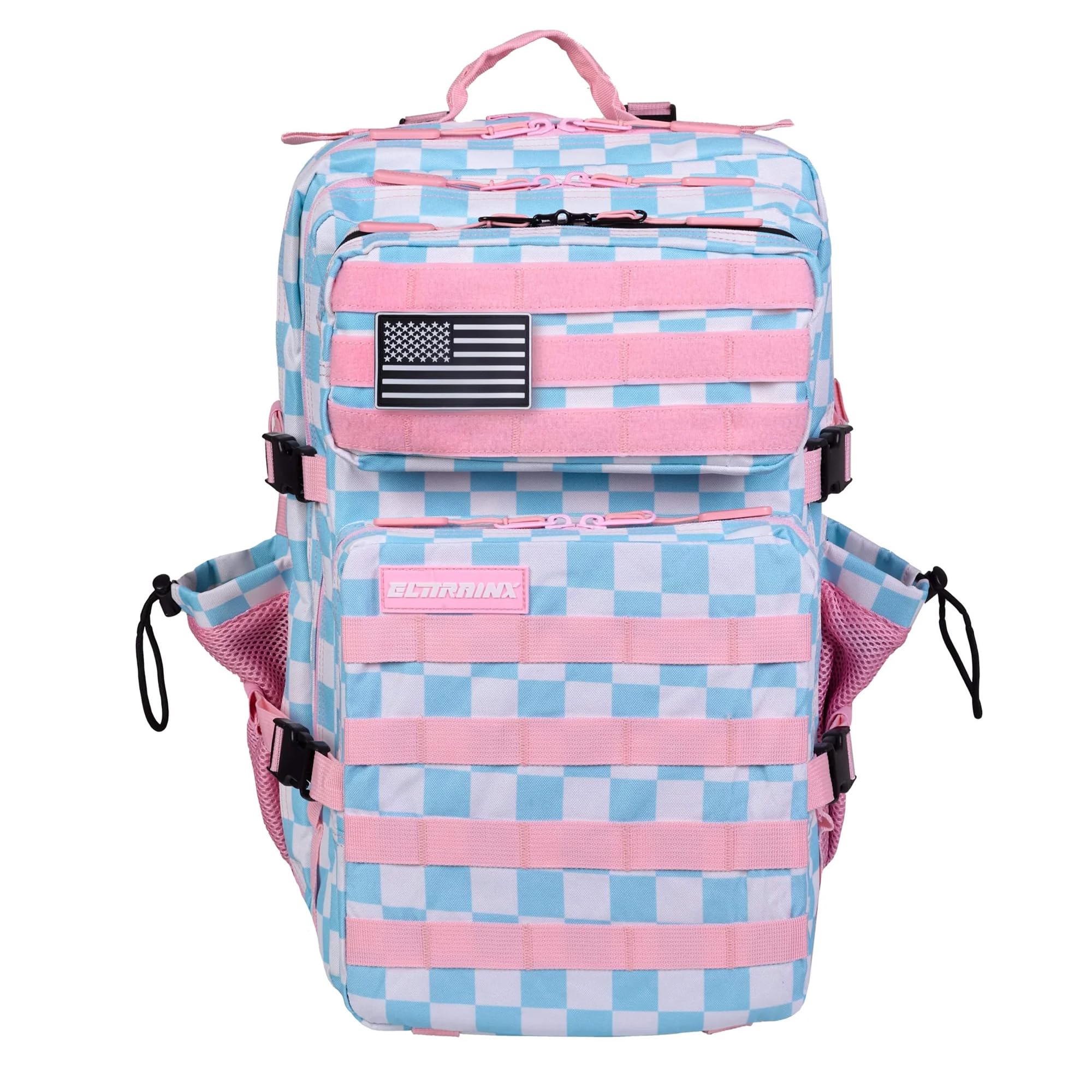 ELITRAINX 45L Military Tactical Backpack USA Waterproof Sport Backpack Airplane Cabin Cross Training Portable Outdoor Sports Gym by ELITEX TRAINING, Vichy, 49 cm x 26 cm x 30 cm