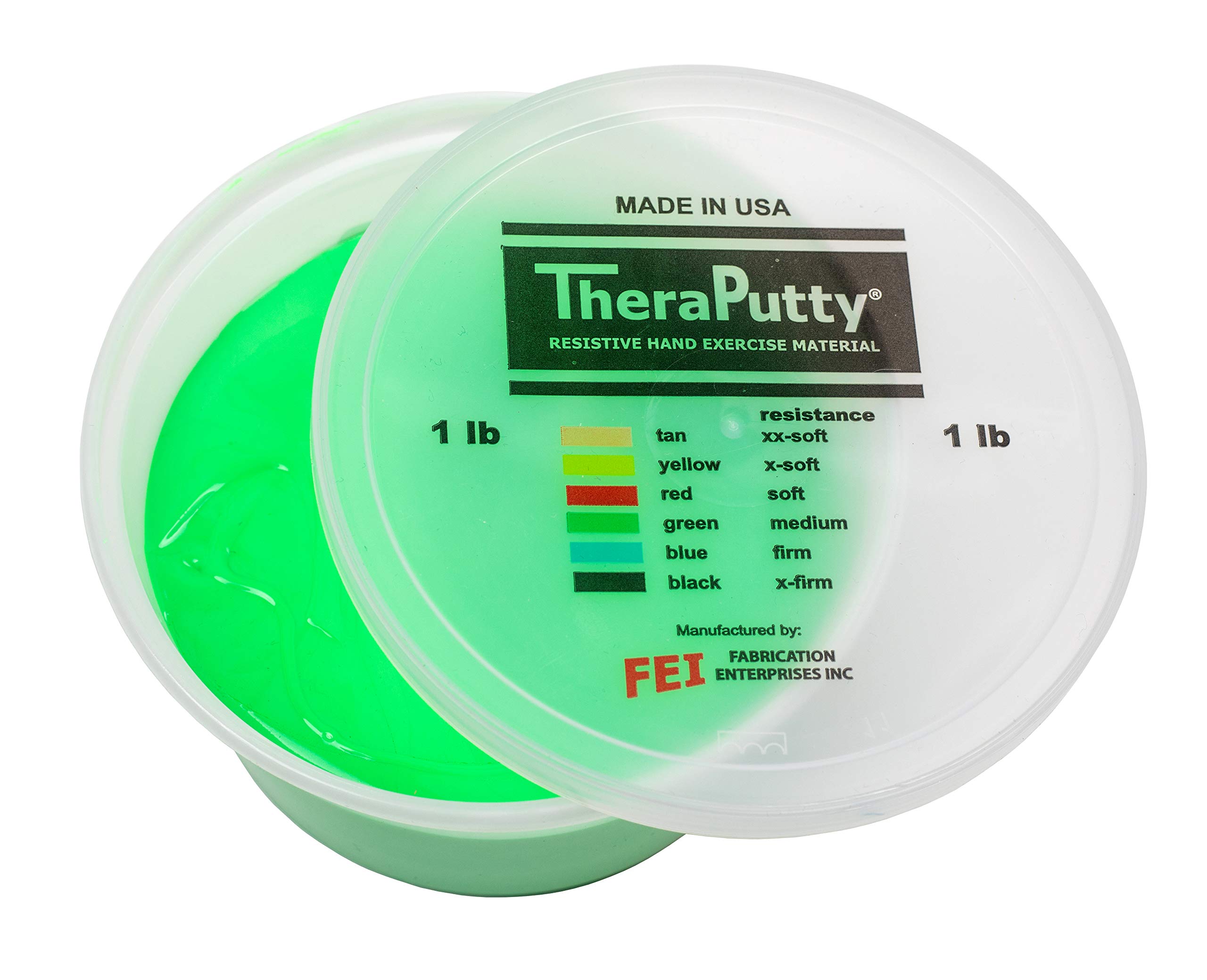 Galleon CanDo TheraPutty Standard Exercise Putty, Green Medium, 1 Lb