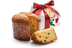 Gusta Panettone Italian Cake - Traditional Christmas Cake - Premium Classic Fresh Gourmet Delicacy - Imported from Italy & Family Owned - Christmas Italian Bread Loaf - 26.45oz