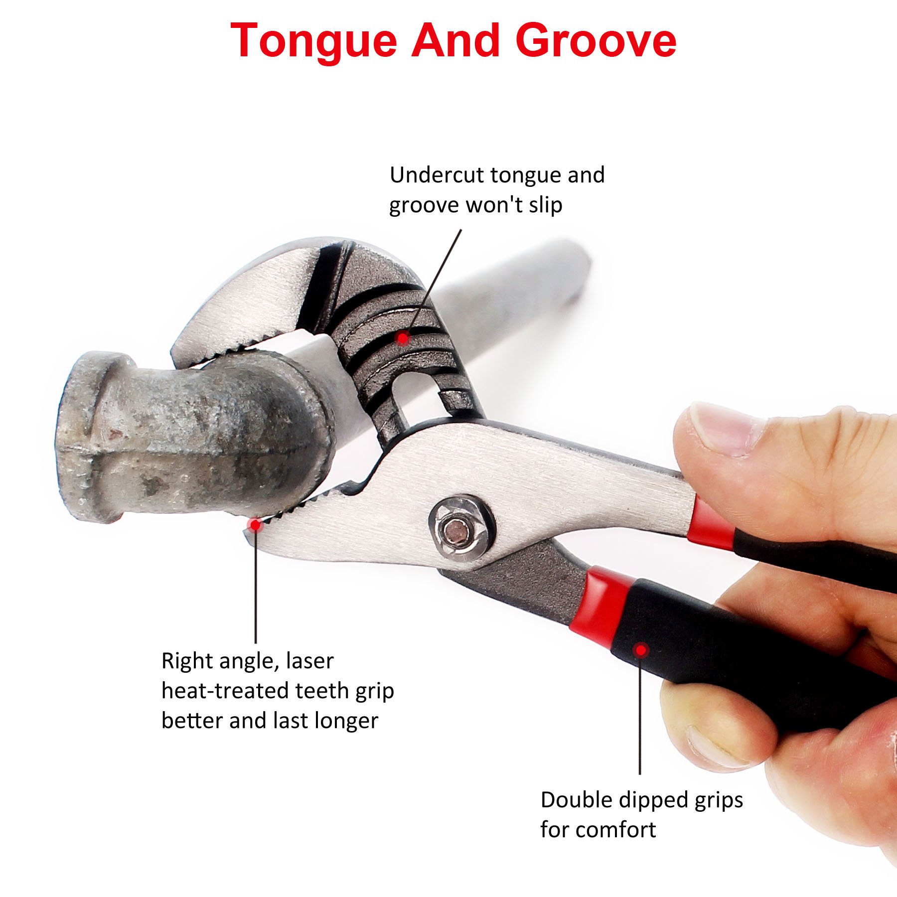 FASTPRO 7Piece Utility Pliers and Wrench Set, Includes Slip Joint