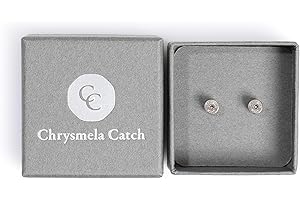 Most Secure Earring Back by Chrysmela Platinum Patented technology automatically fit and lock all types of earring posts Replace screw backs, La Pousset, butterfly backs