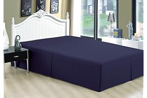 Marina Decoration Jupe de lit ultra douce et soyeuse de qualité hôtelière pour toutes les saisons avec poche profonde et vola