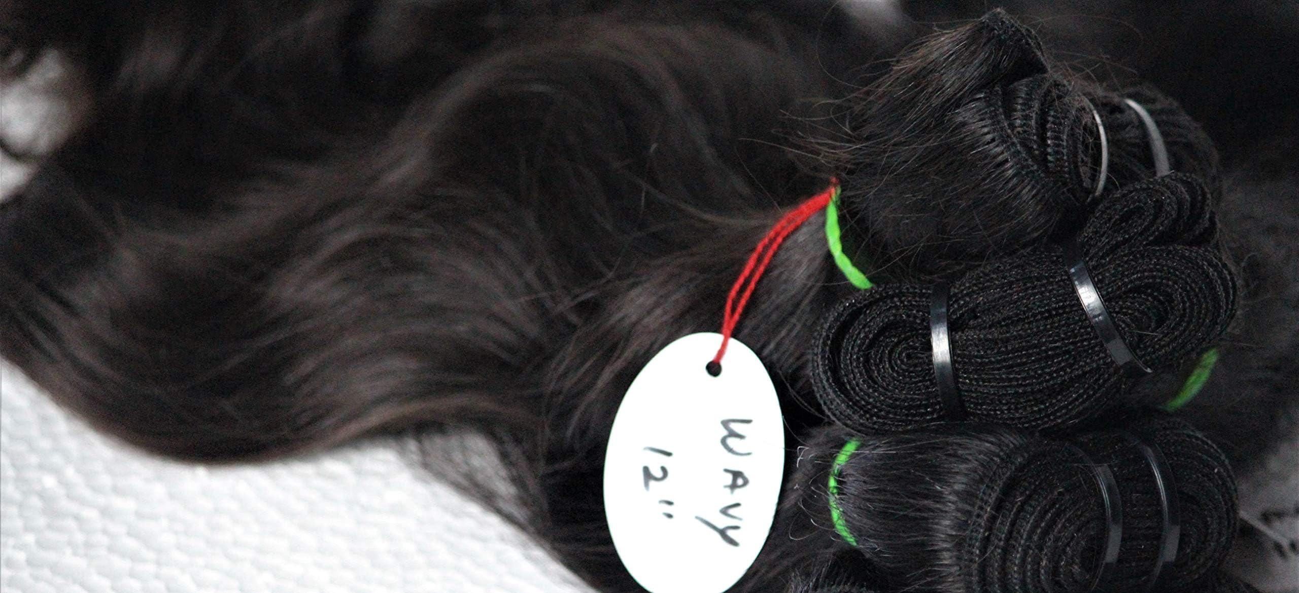 IDM Indian human hair raw virgin temple hair 12” wavy 3 bundles direct from India hair company that 100% unprocessed real Indian virgin hair. (12" Wavy 3 Bundles)