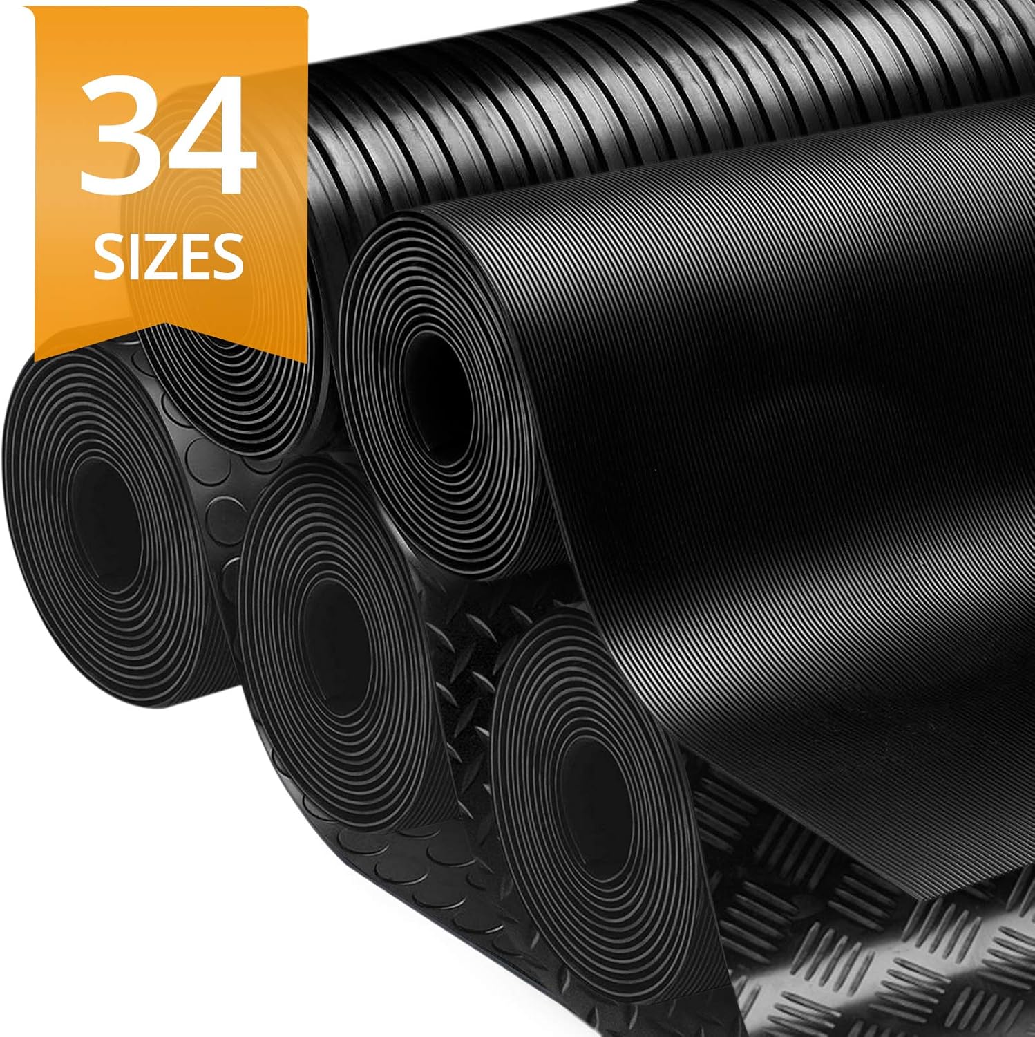 casa pura Rubber Floor Mat Anti Slip Rubber Sheet