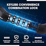 ValueMax 8mm x 1m Heavy Duty Bike Chain Lock with 5-Digit Resettable Code view 2