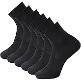 WindCrosser Mens Anti Odor Blister Proof Seamless Breathable Cotton Thin Ankle Quarter Crew Daily Socks, Size 7-11