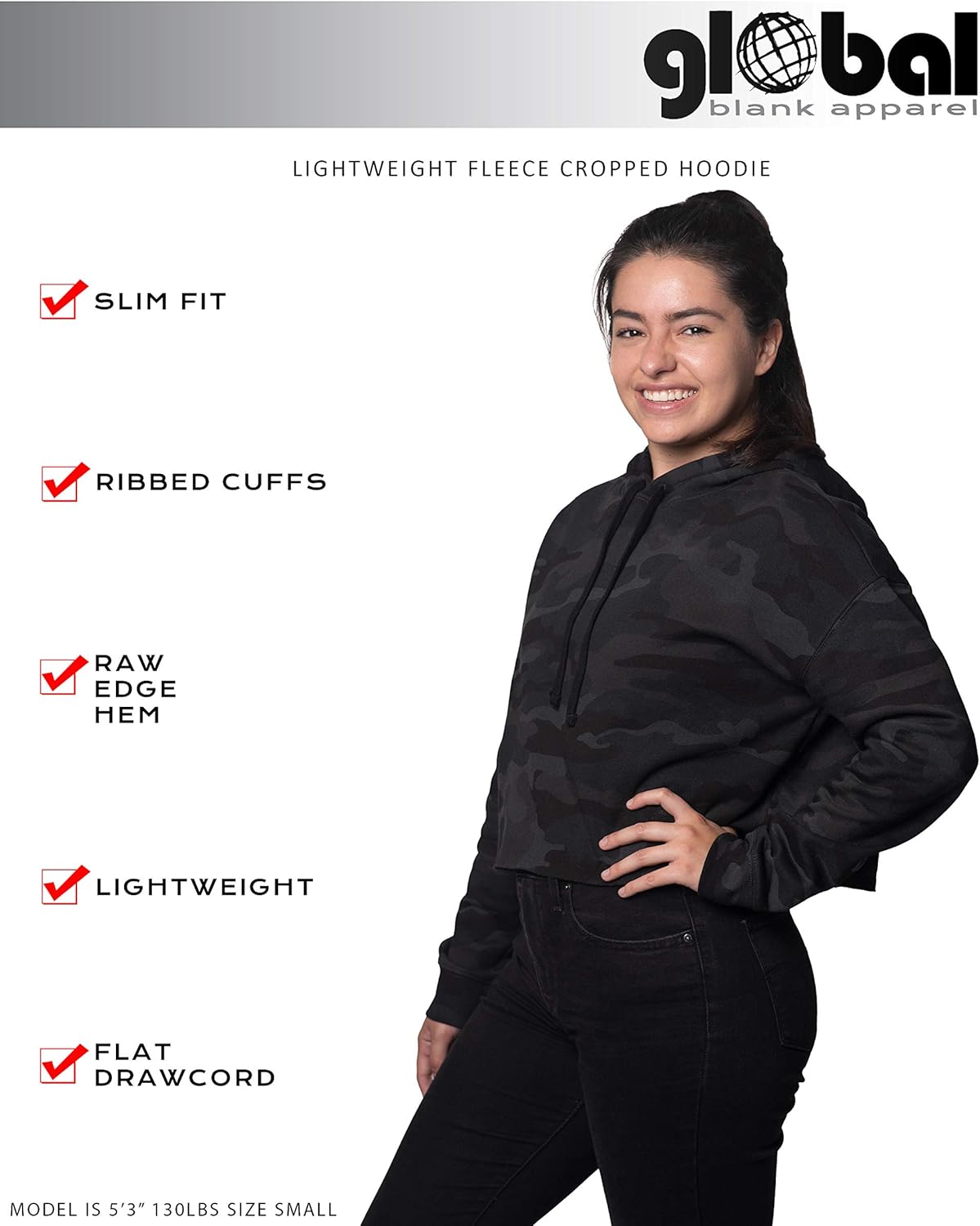 blank cropped hoodie