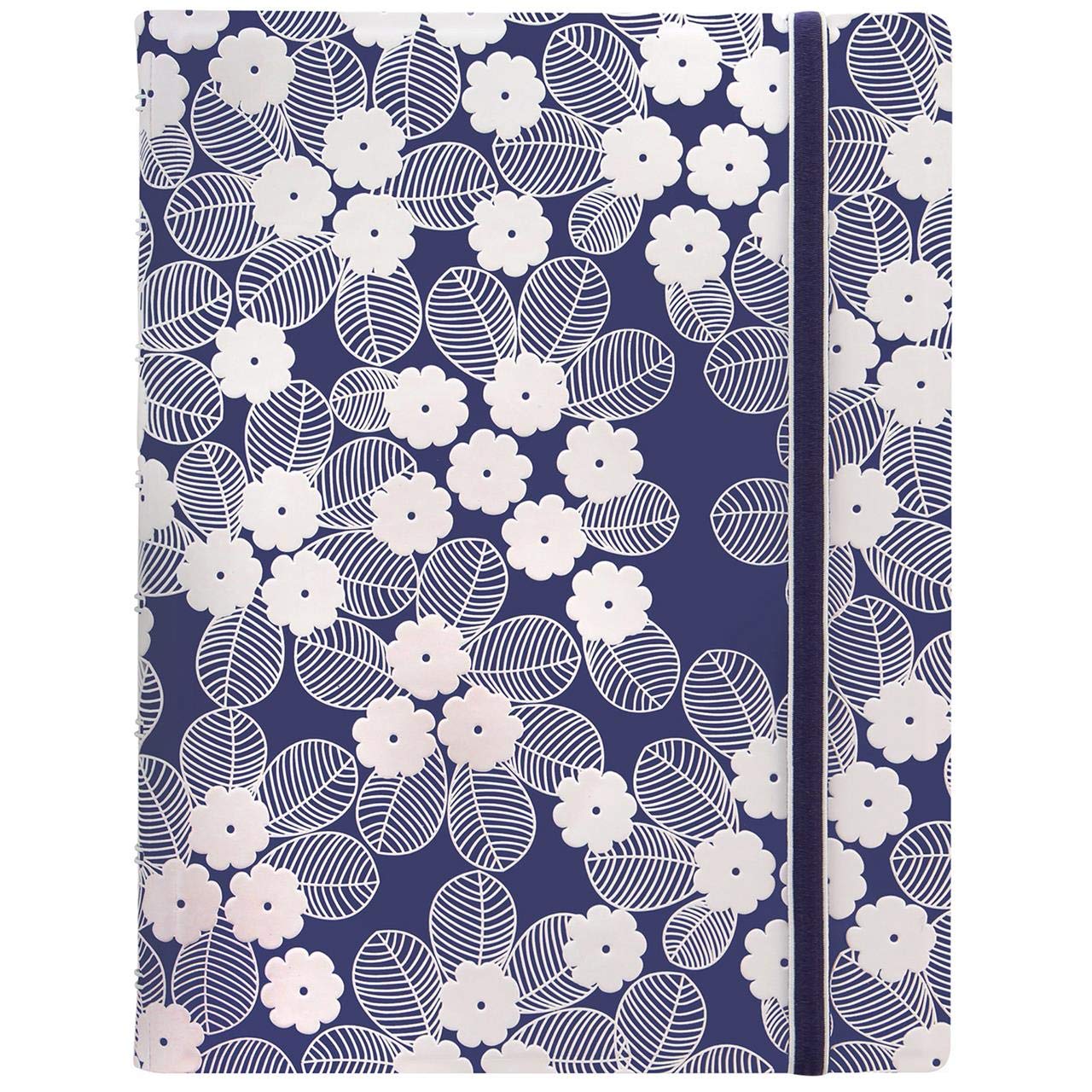 Filofax Impressions A5 refillable Notebook - Navy/White