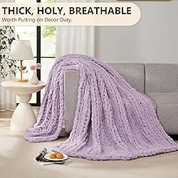 L'AGRATY Chunky Knit Blanket
