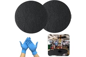 CODOHI 2 Pcs Oil Drain Splash Pad, 15in Round Oil Splash Pad, Black Heat-Resistant No Splatter Pad for Car Oil Changing Transmission Drain Pan