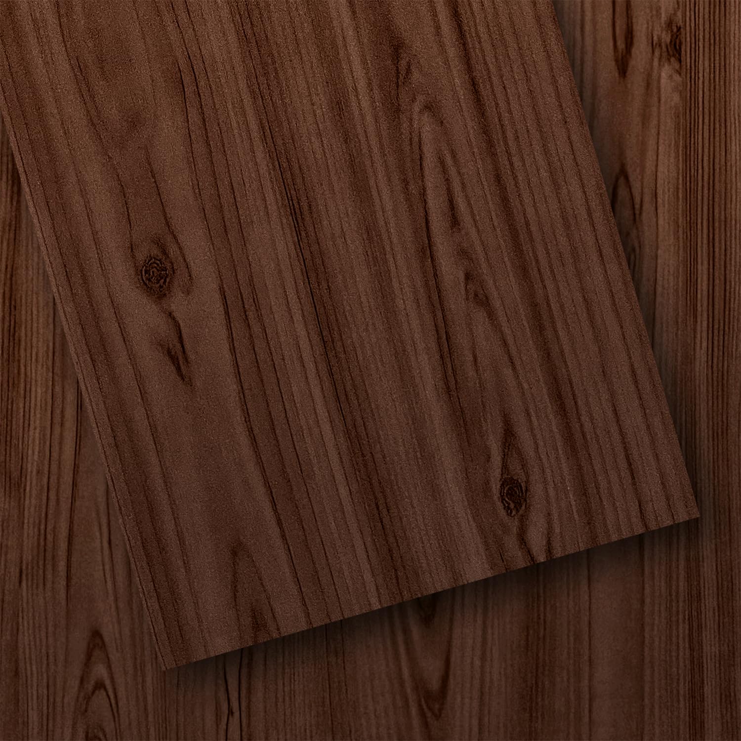 Photo 1 of 18 Sq. Ft Floor Tiles Peel and Stick Vinyl Floor 36 x 6 inch Luxury Self Adhesive Waterproof Flooring Planks DIY for Kitchen, Living Room, Shops, RV, Wood Look Plank, 12-Pack, Burnt Sienna
