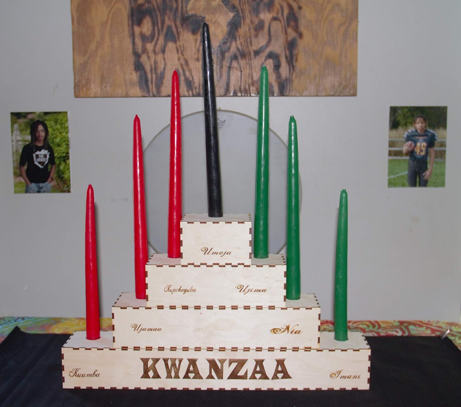 Kwanzaa Kinara Handmade