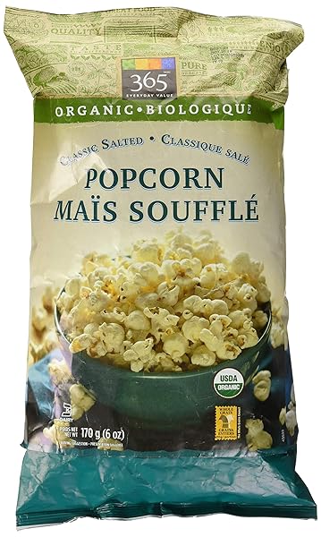 365 EVERYDAY VALUE, ORGANIC CLASSIC SALTED POPCORN, 6 OUNCE