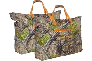 Auscamotek Scent Control Bags for Hunting Gear – 33"x28" Water-Resistant Camo Storage Bags for Clothing, Boots & Accessories -Turkey Woods Pattern (2 Pack)