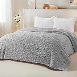 Whale Flotilla Fuzzy Fleece King Size Blanket for