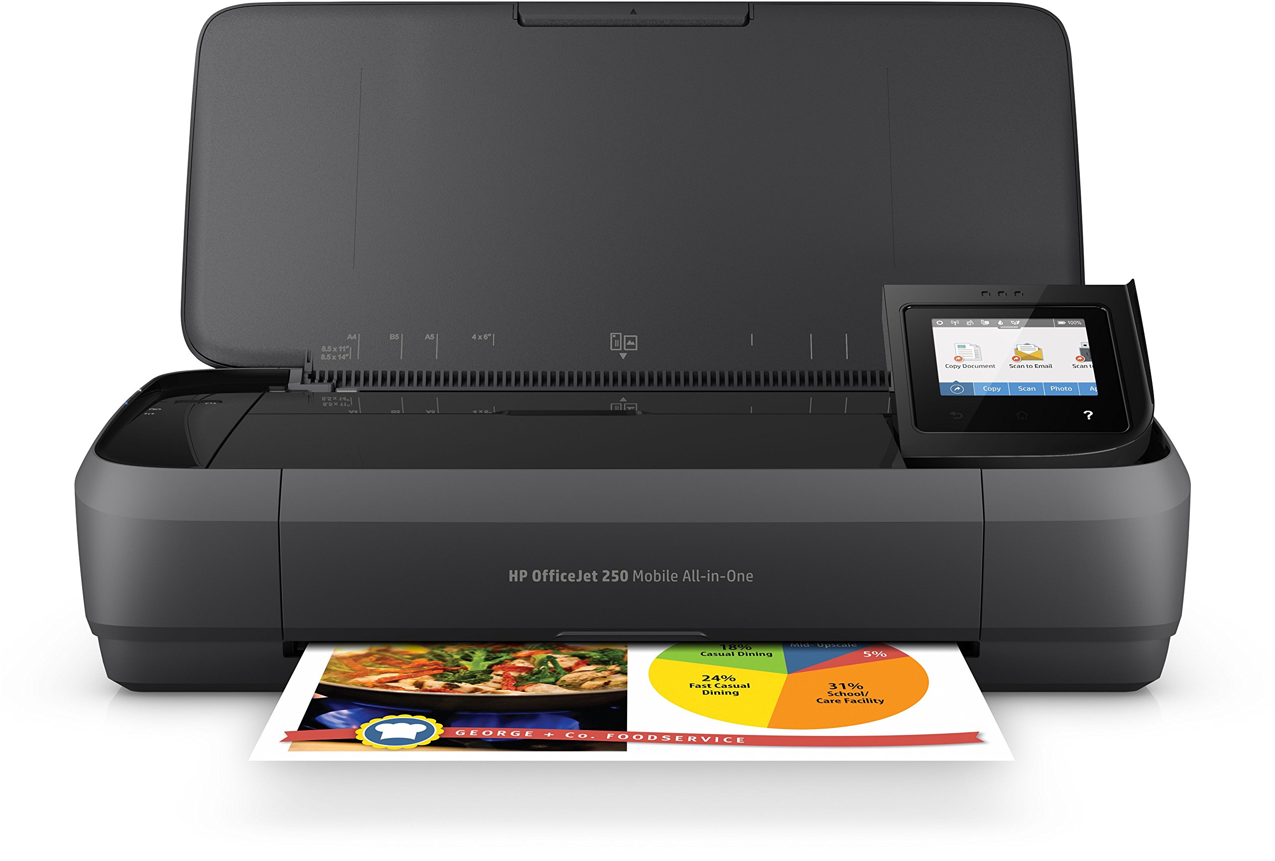 HP OfficeJet 250 Mobile Printer, Black/White Buy Online in United Arab