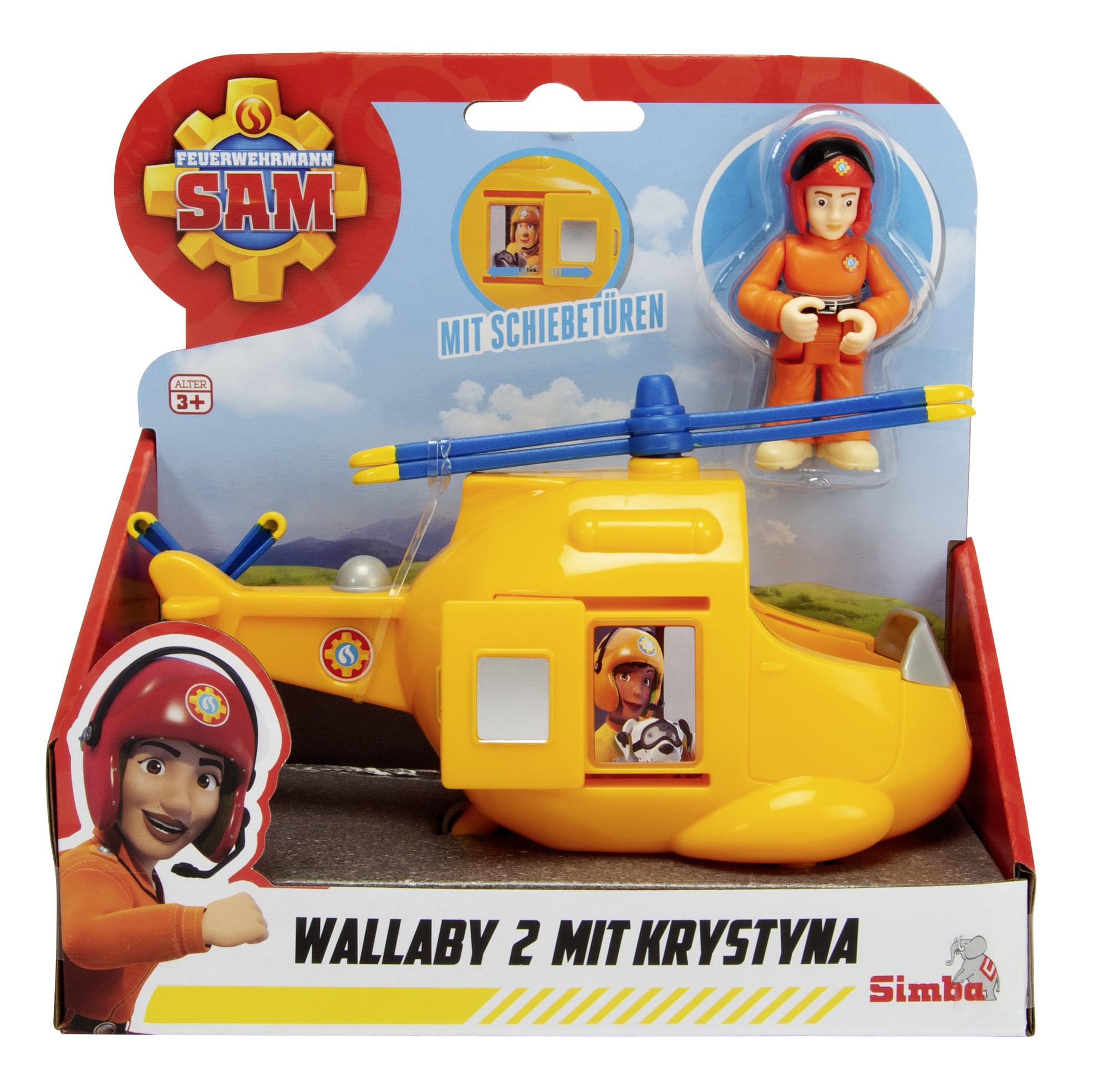 FIREMAN SAM JUNIOR WALLABY 2 with Krystina figure