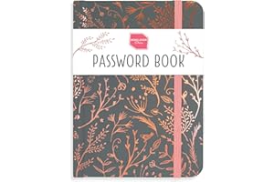 Boxclever Press Password Book. Never Forget a Password Again! Untitled Password Keeper Book to Keep Your Internet Details Safe. Password Book with Alphabetical Tabs for Home Or Office - 6 x 4.5''