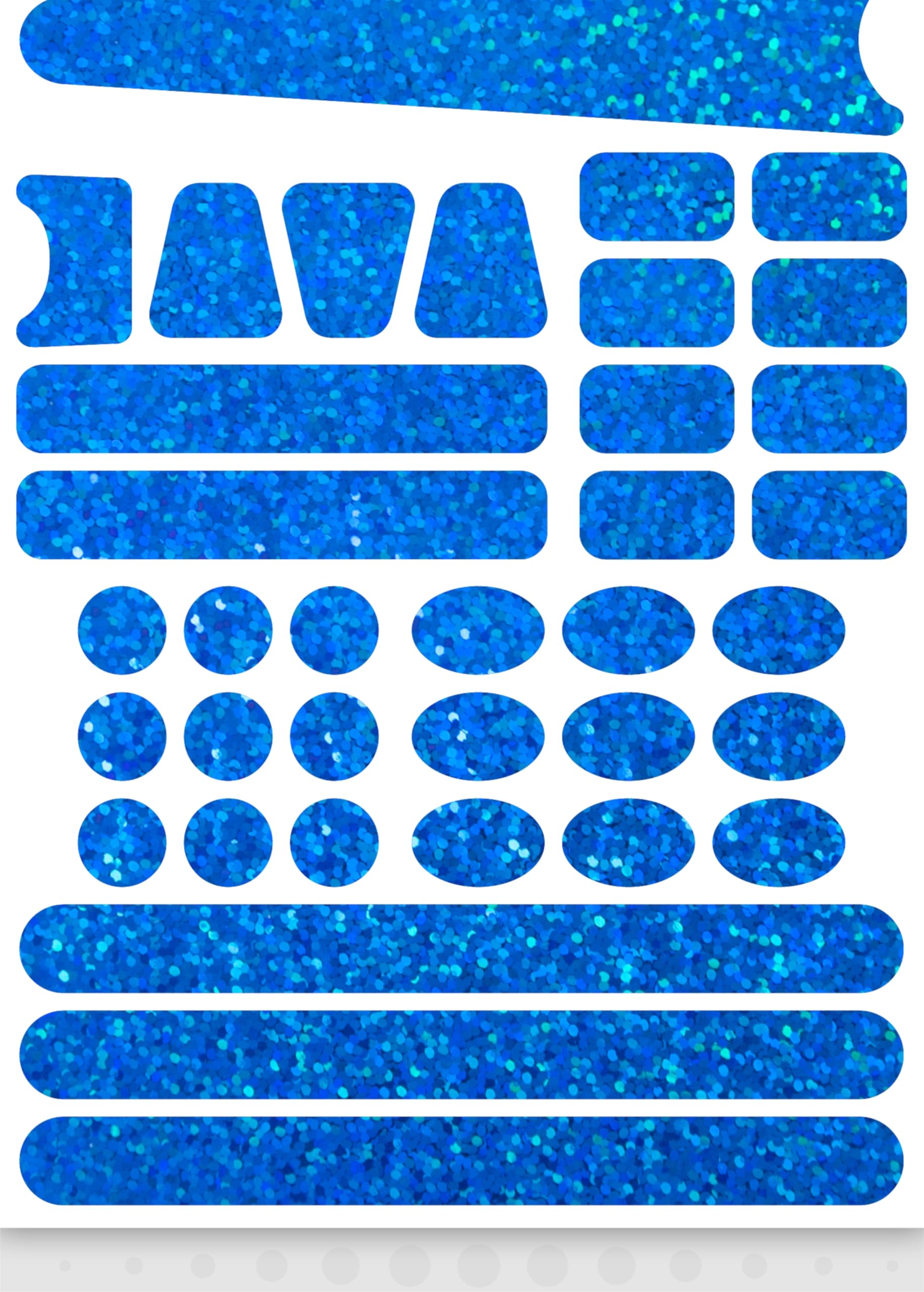 Bicycle Sticker Frame Protection Kit for Mountain Bike and Road Cycle Blue Glitter Please Check Sizes Below Before Buying