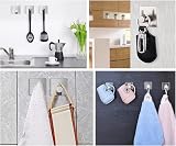 JS Stainless Steel Adhesive Hooks for Kitchen Bathroom Closet - Waterproof view 5