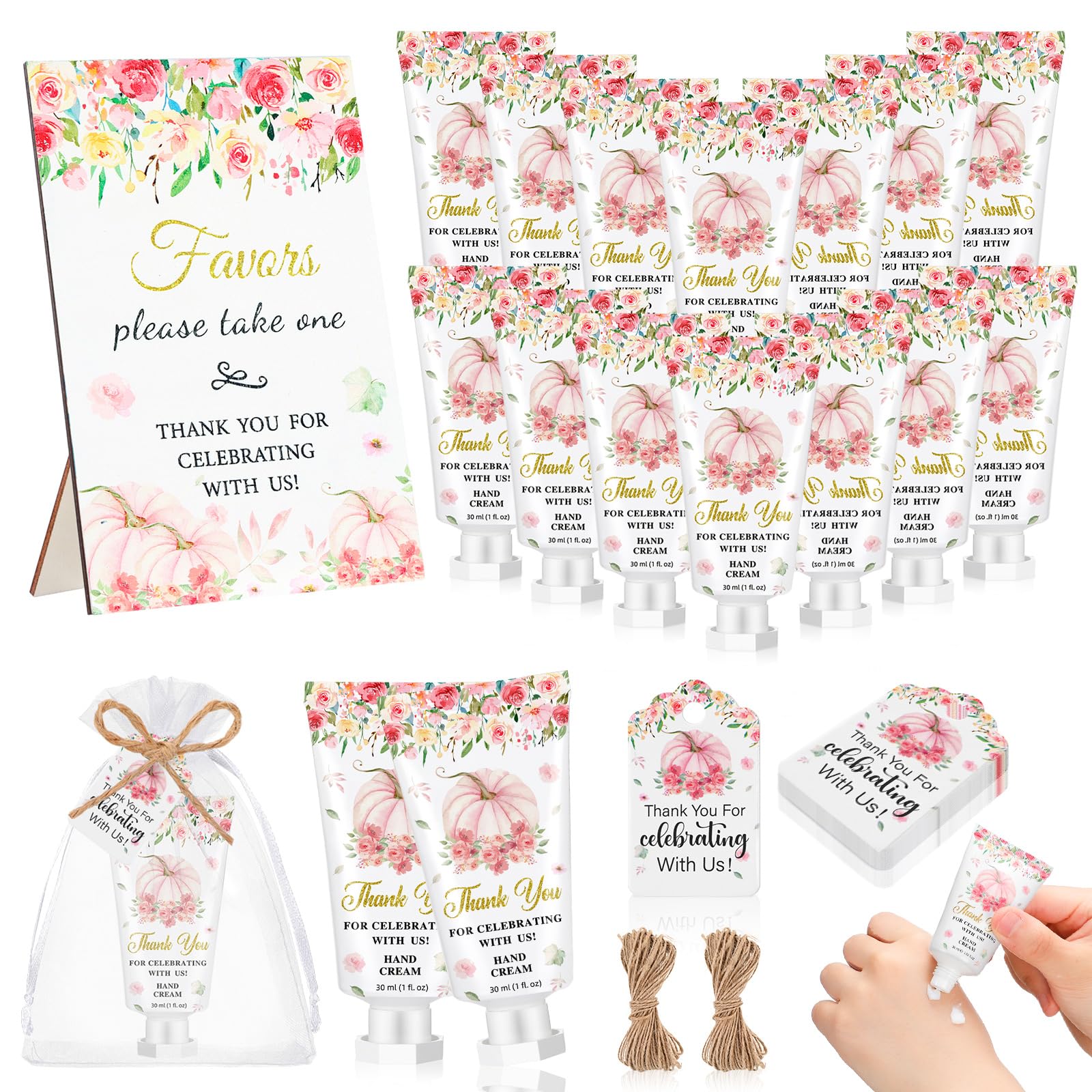 Dansib 48 Sets Fall Hand Cream Bulk Gifts for Guest Baby Shower Party ...