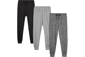 Sweet Hearts Girls Sweatpants - 3 Pack Super Soft Girls' Activewear Performance Jogger Pants: Made in USA (Sizes: 5-18)