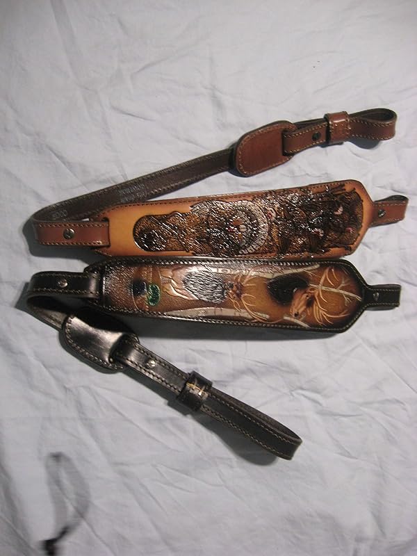 Slings & Swivels Sporting Goods Leather Brushey Creek Turkey Design Gun