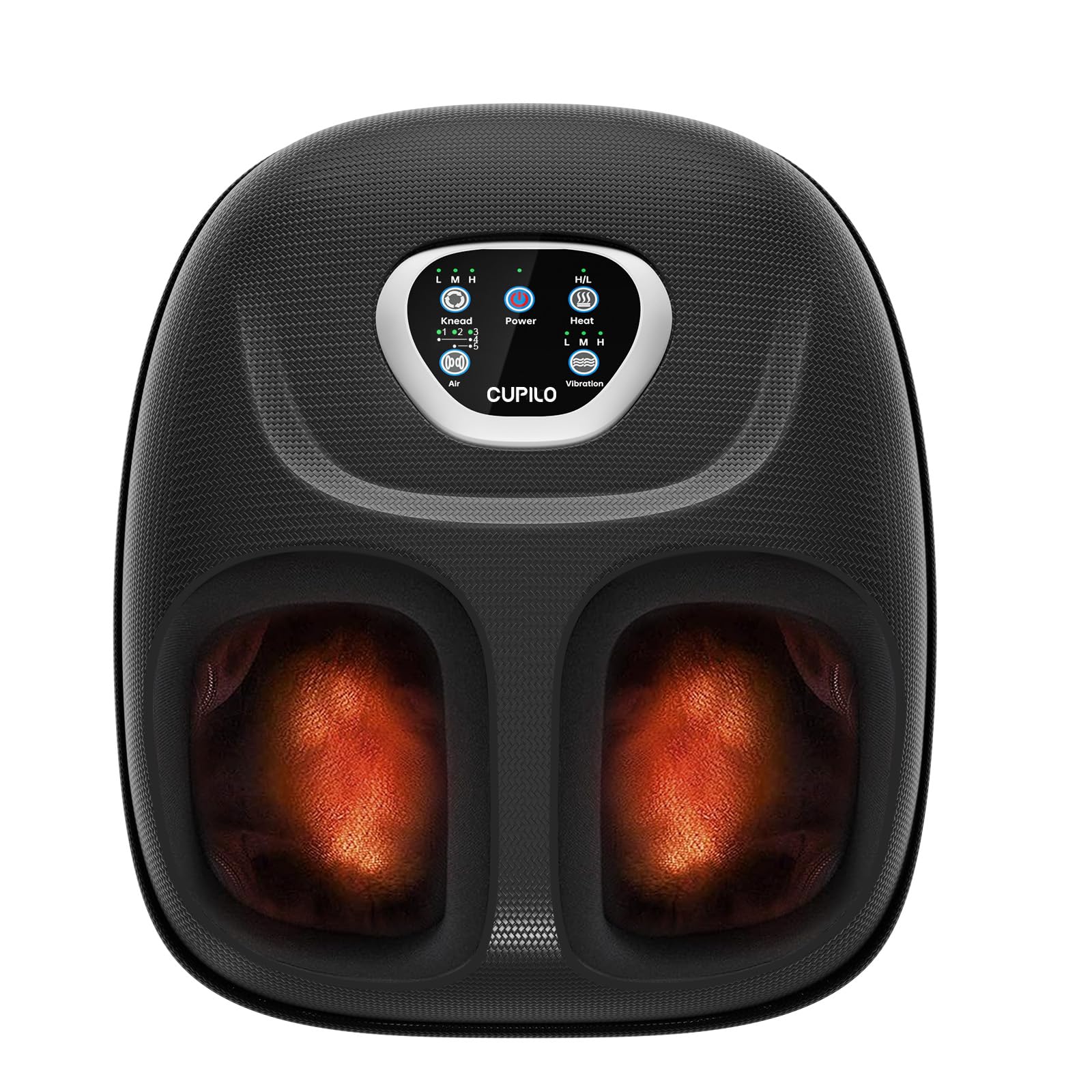 Photo 1 of CuPiLo Foot Massager FSA Eligible HSA, Feet Massager with Heat for Plantar Fasciitis Relief, 5 Levels Compression & Vibration Massage for Neuropathy, Thanksgiving Gifts for Women Men, Fits Up to 13"
