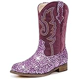 Motasha Girls Cowgirl Boots Glitter Toddler Girls