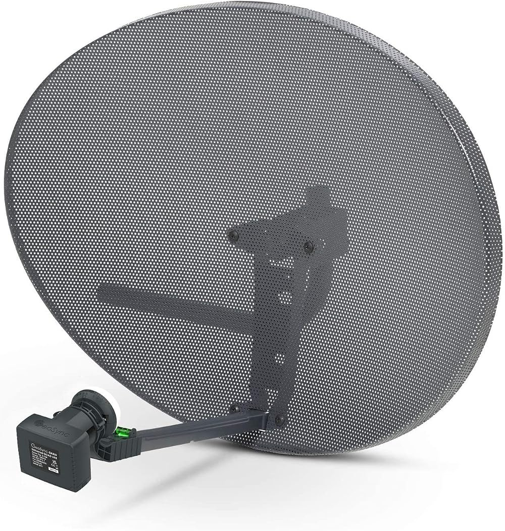 Viewi SSL Zone 2 80cm x 60cm Satellite Dish Quad LNB Sky Freesat Astra