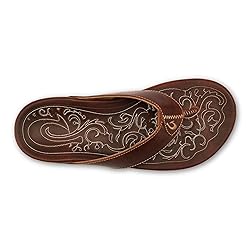 OLUKAI Mekila Men's Beach Sandals, Full-Grain