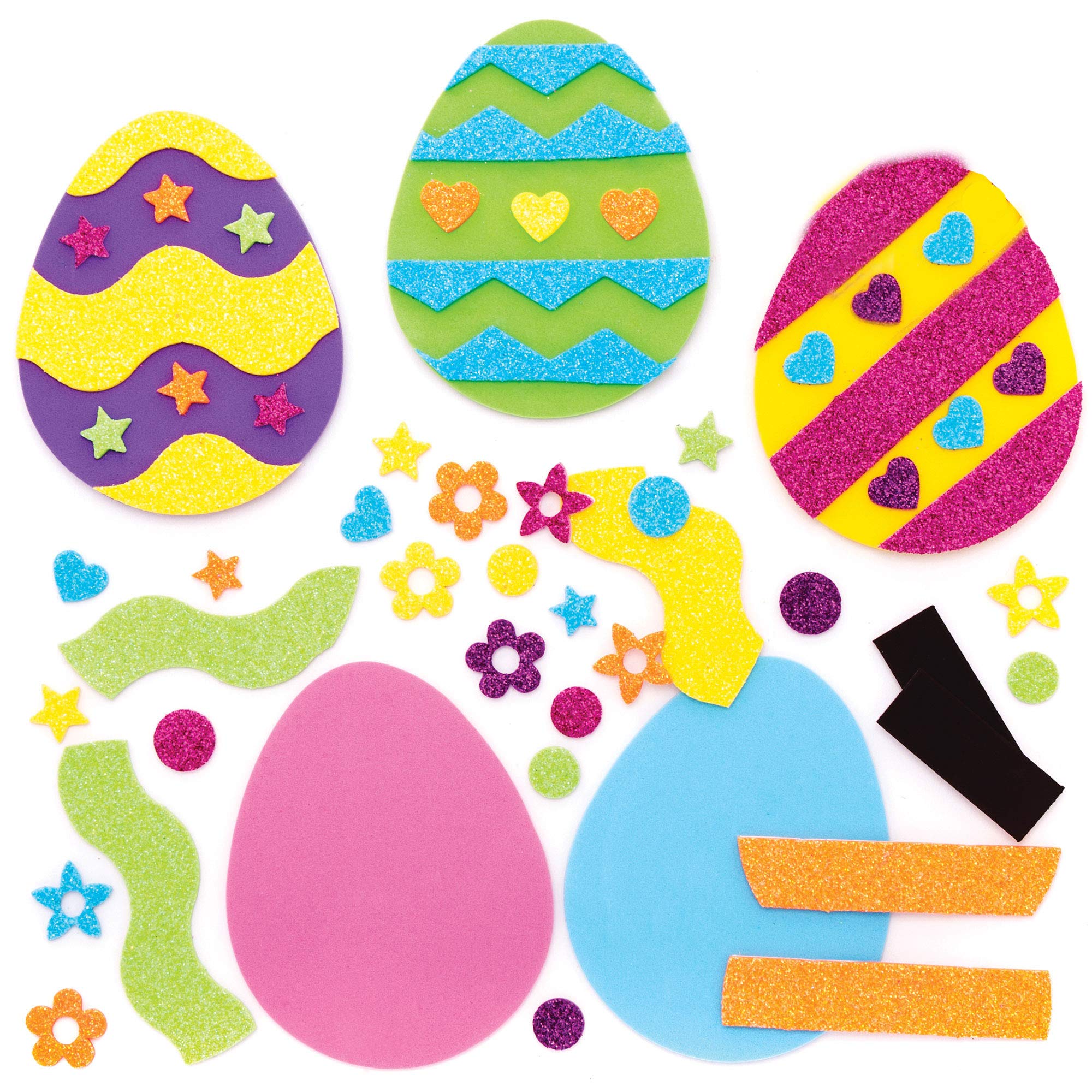 Baker Ross Easter Egg Mix & Match Magnets - Pack of 10, Easter Crafts, Craft For Kids (AT436)