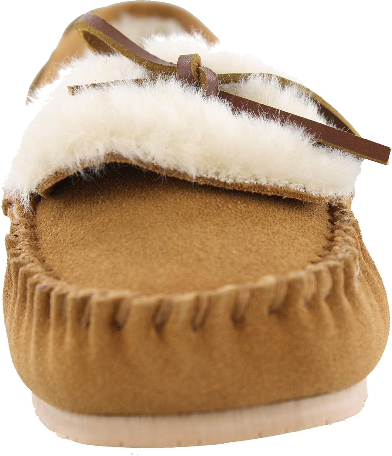 clarks moc shearling slippers