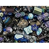 1.4oz (40g) Limited Mix of Czech Glass Bead, Set Kit for Hand Made, BG Blue AB