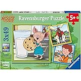 Ravensburger If You Give a Mouse a Cookie 3 x 49 Piece Jigsaw Puzzle for Kids - Every Piece is Unique, Pieces Fit Together Perfectly
