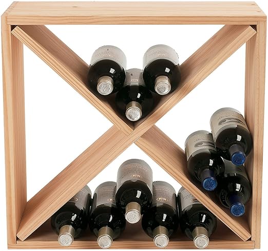 Amazon Com Wine Enthusiast 24 Bottle Compact Cellar Cube Wine