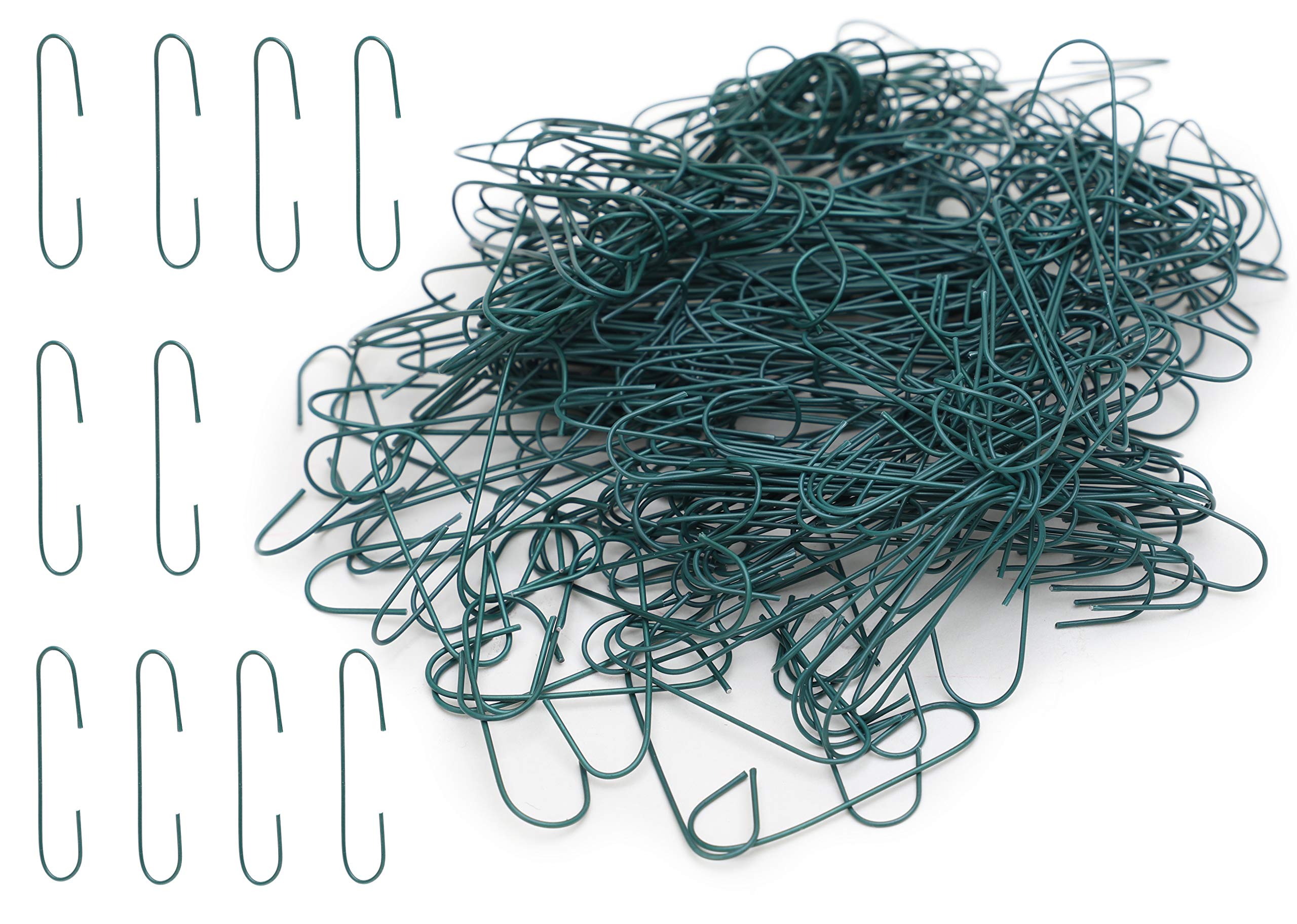 Christmas Concepts® 300 Green Christmas Tree Hooks - Baubles Hangers - Ornament Hangers