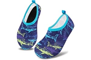 Deevike Kids Water Shoes Boys Grils Barefoot Quick Dry Aqua Socks Beach Shoes for Toddler Sports Swim Surf Outdoor Walking