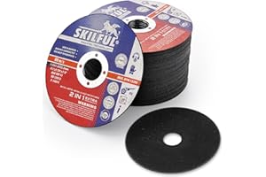PEGATEC-SKILFUL Cut Off Wheels 50 Packs, 4 1/2 inch Ultra Thin Cutting Wheels Anti-Vibration Angle Grinder Cutting Discs for Metal and Stainless Steel Cutting (50)