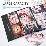 DazSpirit 6x4 Inch Photo Album 600 Photos Linen Cover 10x15 Slip-In Pockets view 4
