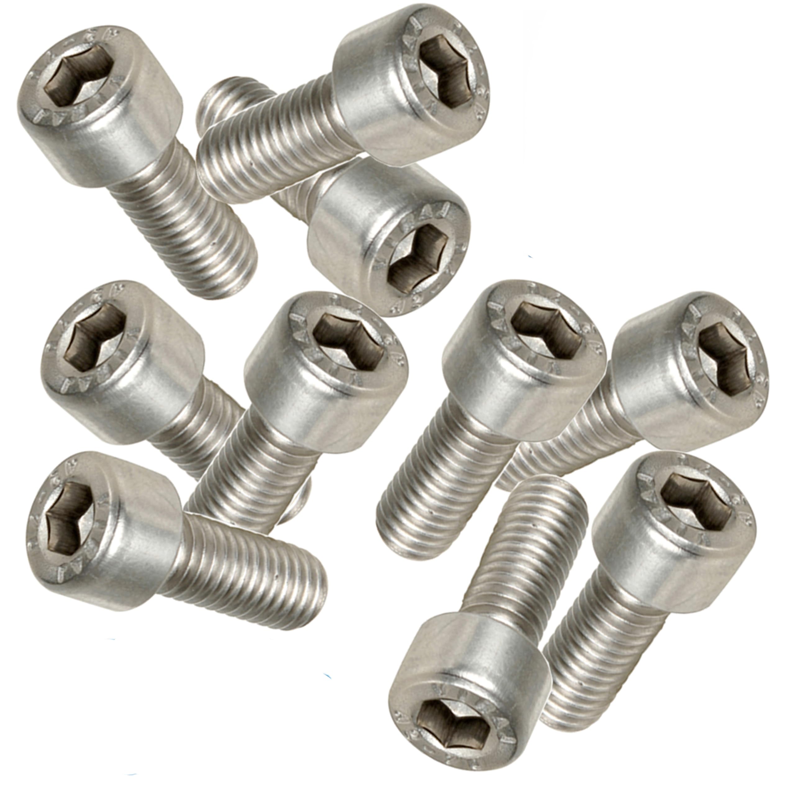 M8 x 20mm Socket Cap Bolts Made of Marine Grade A4 Stainless Steel - Corrosion Resistant Fasteners (Pack of 10)