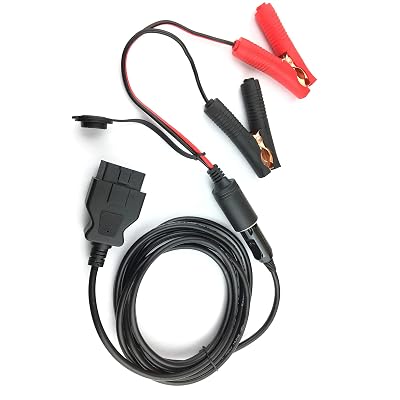 AUTOOL OBD2 Car ECU Memory Saver Power Supply Cable – 12V Battery Extension (AUTOOL BT30)