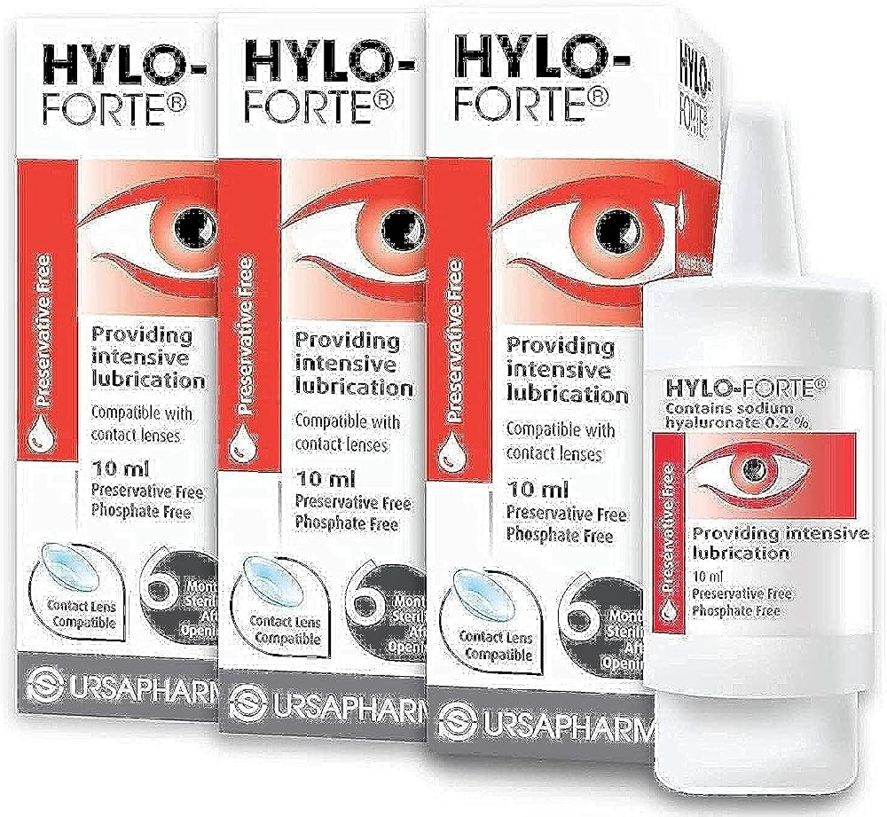 HYLO Forte Triple Pack Preservative Free Lubricating Eye Drops 3x10ml