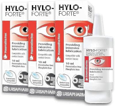 HYLO Forte Triple Pack Preservative Free Lubricating Eye Drops 3x10ml