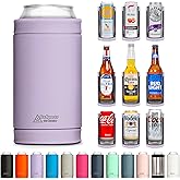 DUALIE 3 in 1 Insulated Can Cooler - 15+ Colors - Universal Size for 12 oz Cans, Slim Cans, and Bottles