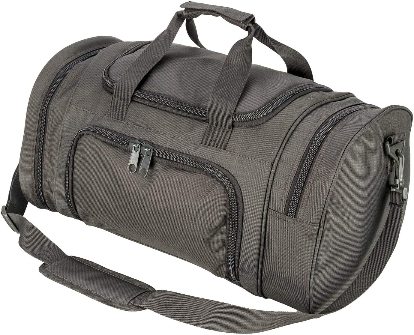 ArmyCamoUSA Military Tactical Duffle Bag Gym Travel hiking & trekking Sports Bag with Shoes Compartment (Gray)