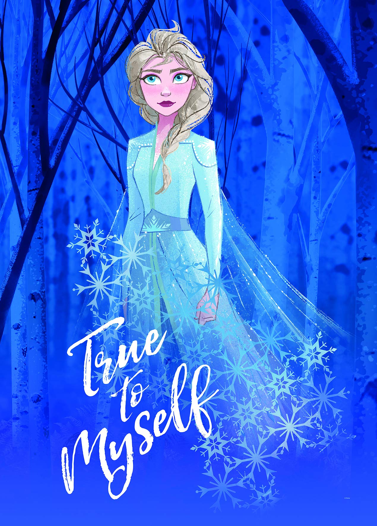 Komar Disney Frozen 2 Elsa True to Myself WB074 Wall Picture 50 x 70 cm (W x H)