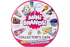 5 Surprise Mini Brands Collectors Case Series 1 by Zuru (Includes 2 Mini Toys) Red